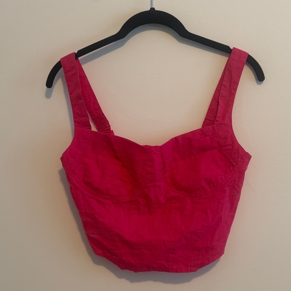 NWT Sim&Sam Chic Fuchsia Crop Top
